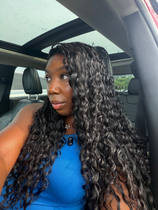 Human Hair Crochet Extensions Deep Wave