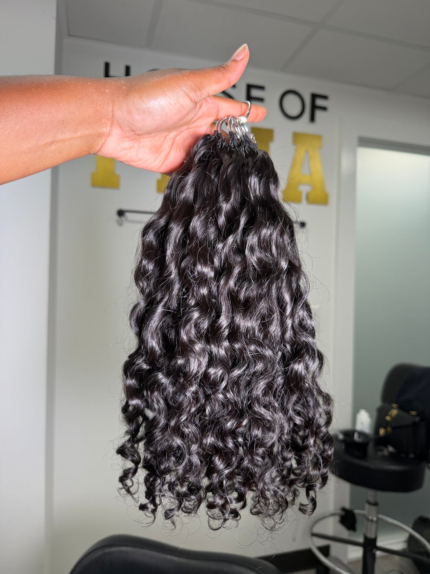 Human Hair Crochet Extensions Deep Wave